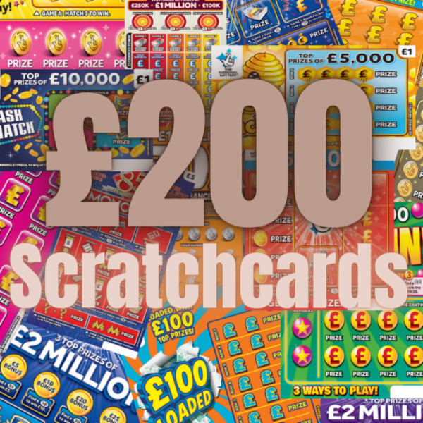 £200 WORTH OF SCRATCHCARDS